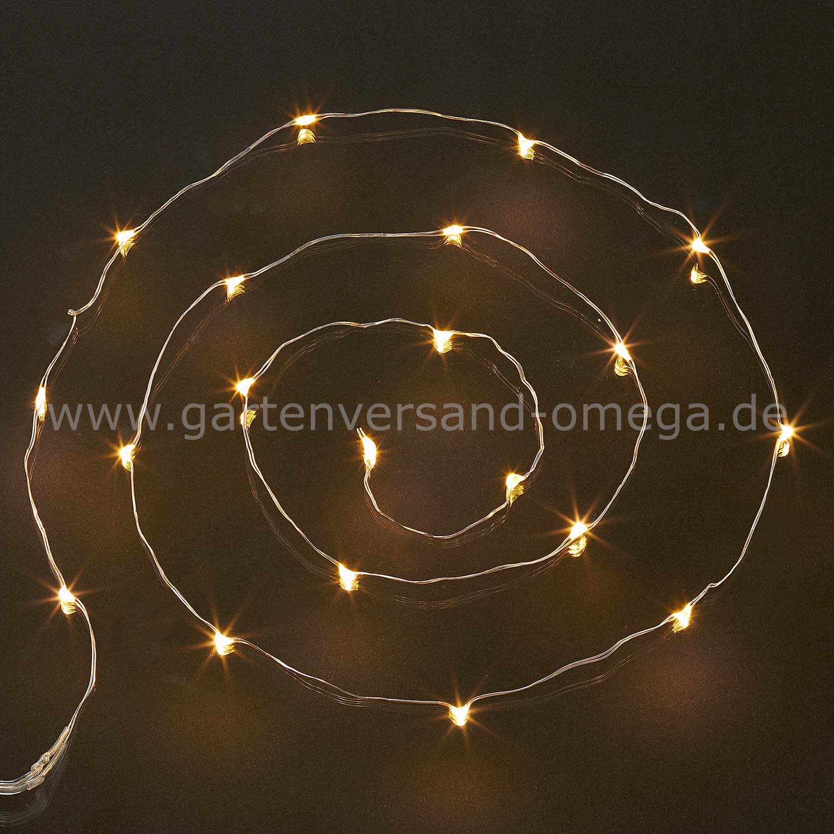 Batteriebetriebene LED-Lichterkette mit Drahtkabel