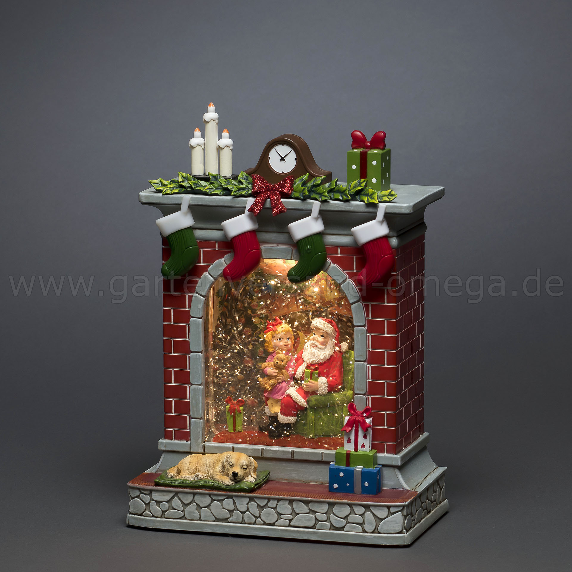 Wassergefüllte Weihnachtsdeko Kamin - Weihnachtsdekoration