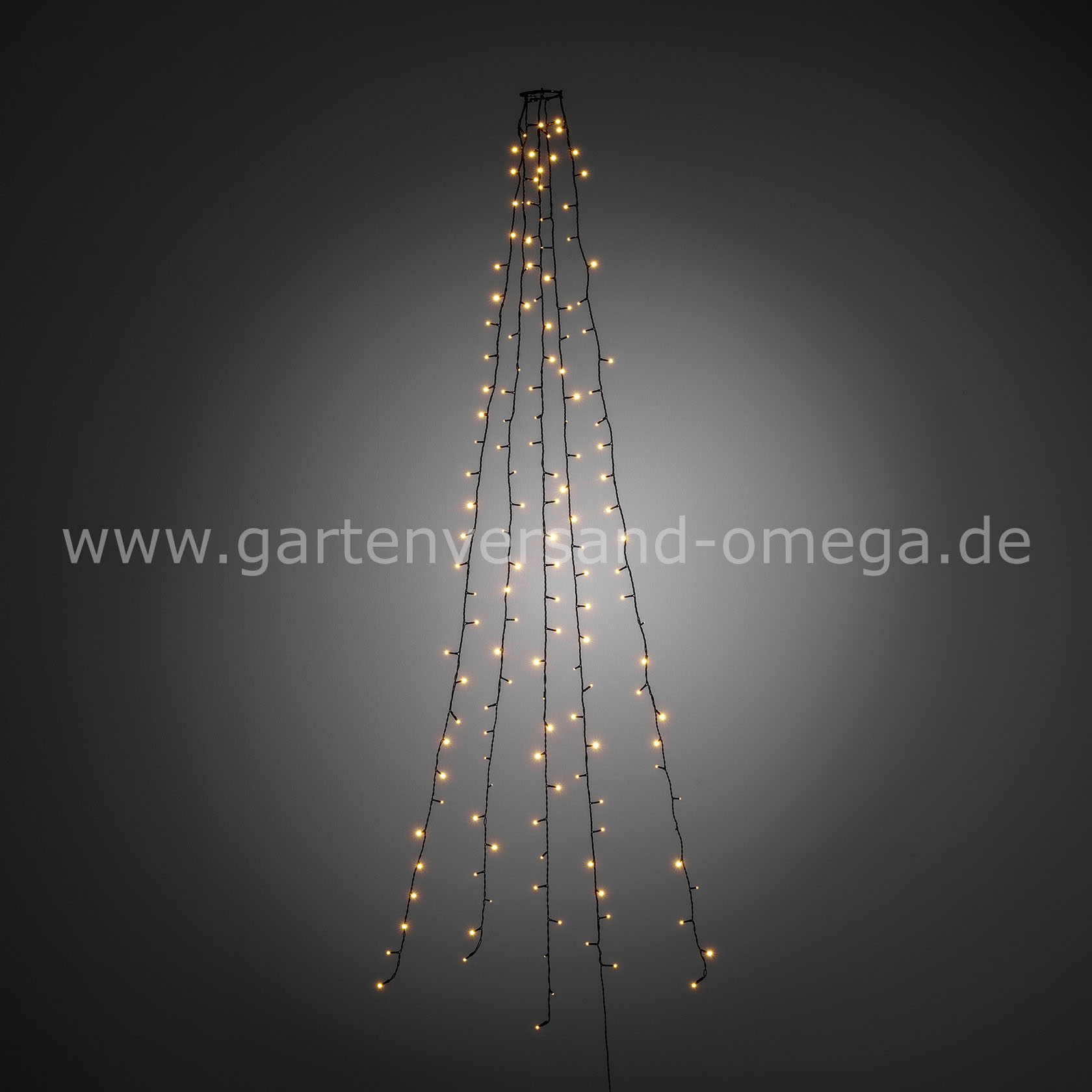 LED Baummantel-Lichterkette Bernsteinfarben