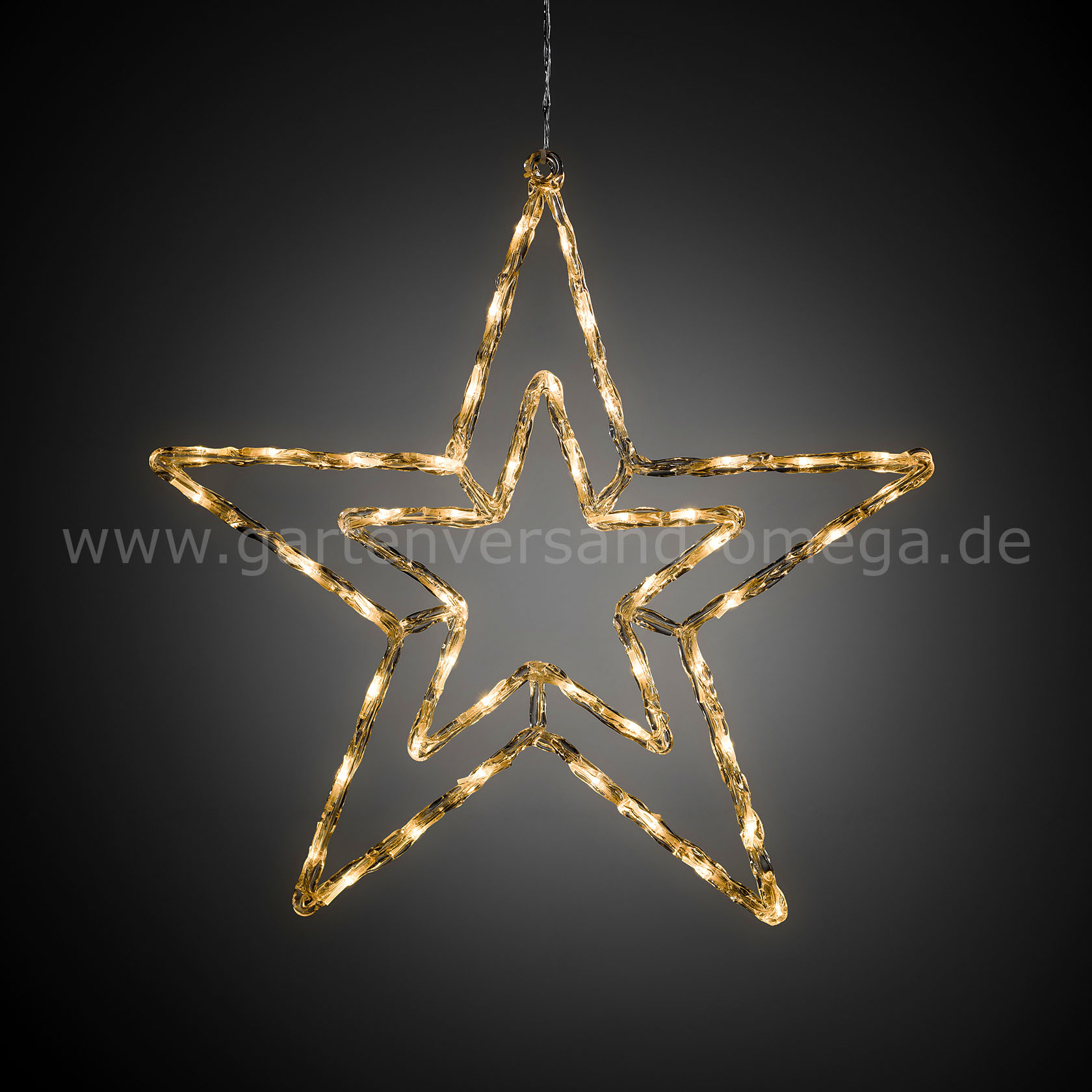 LED-Acrylsilhouette mit Lichtfunktionen Stern