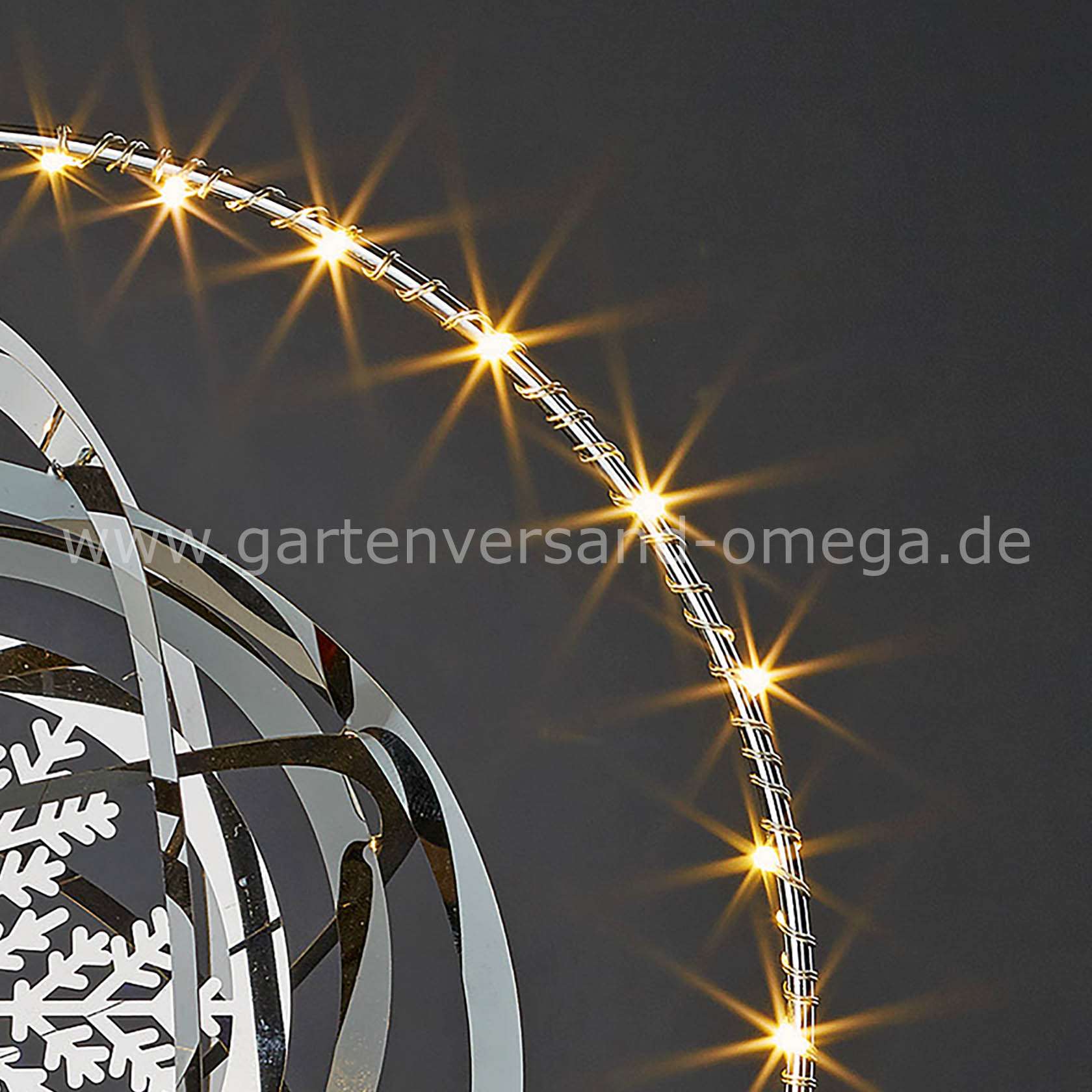 LED 3D Metall-Kugel im Detail