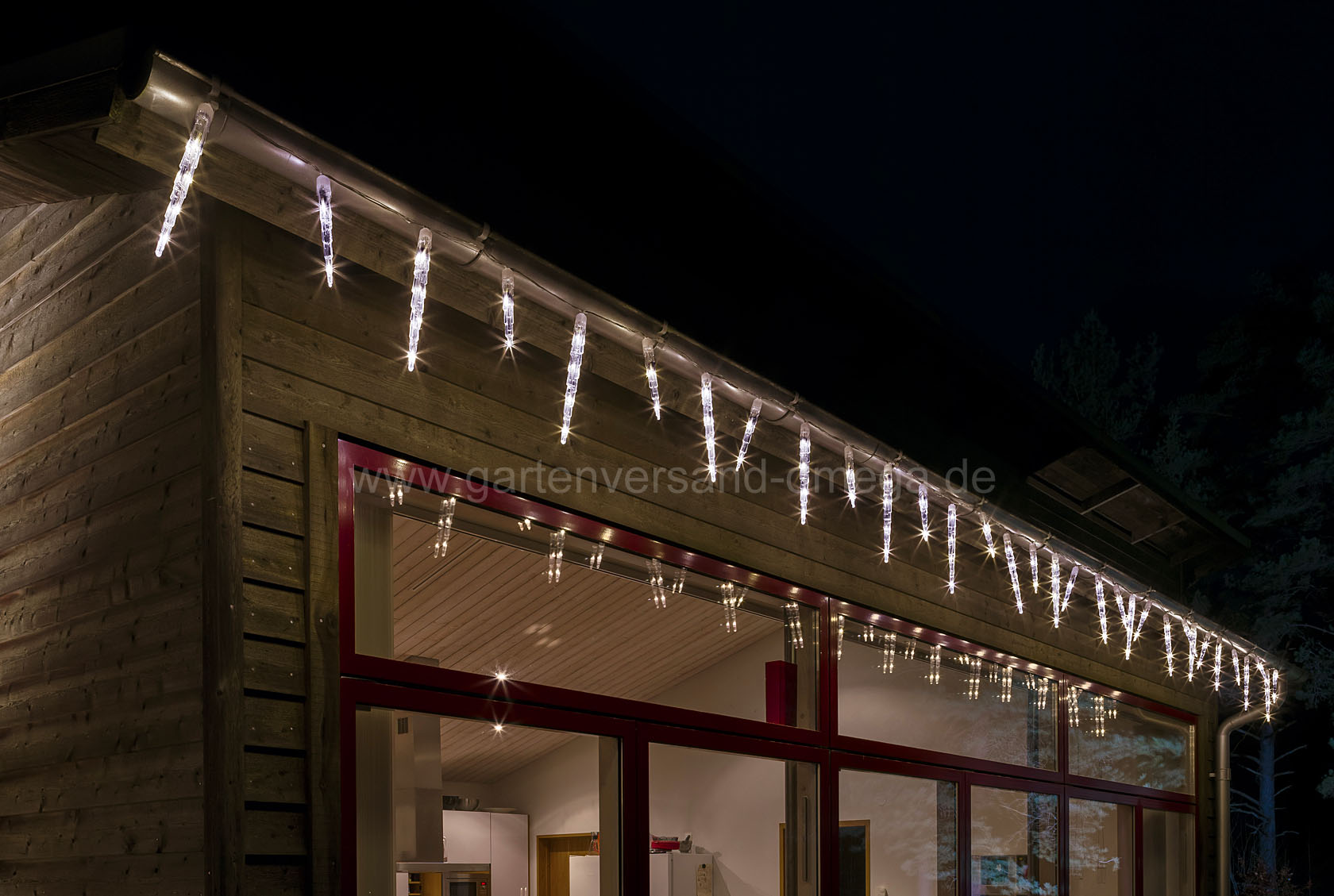 LED Eiszapfen-Lichtervorhang mit Lichtfunktionen