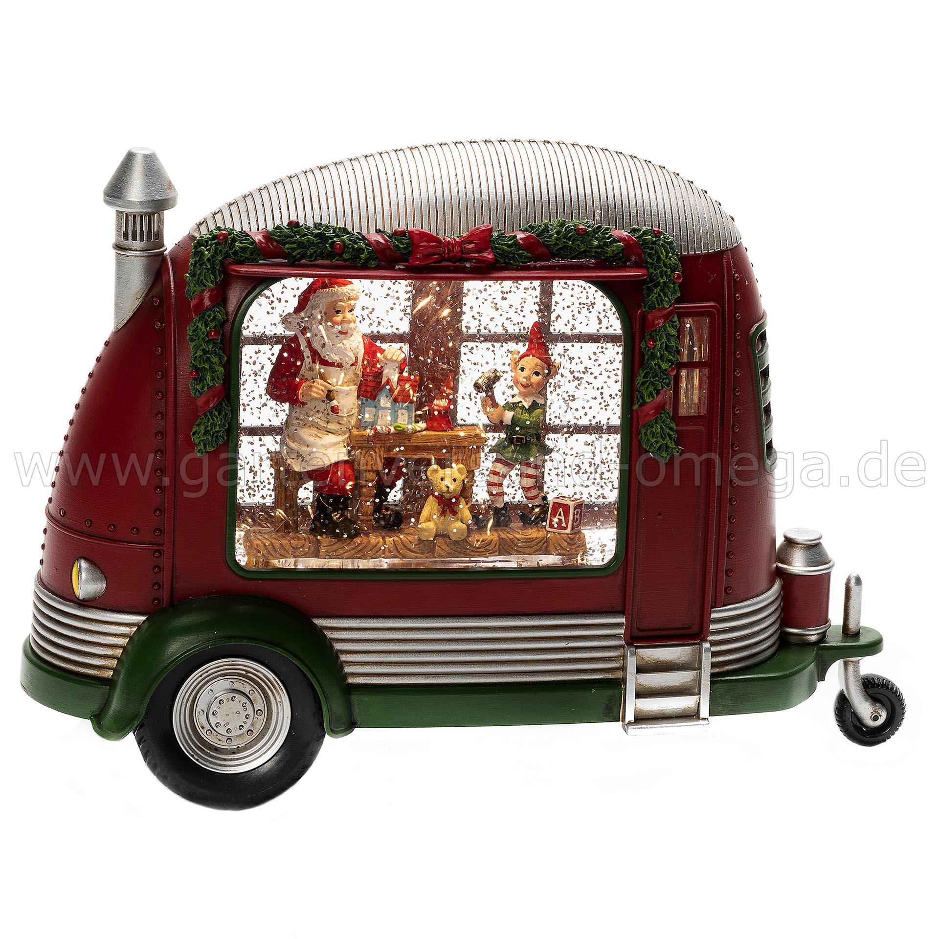 Wassergefüllte Weihnachtsdekoration Wohnwagen