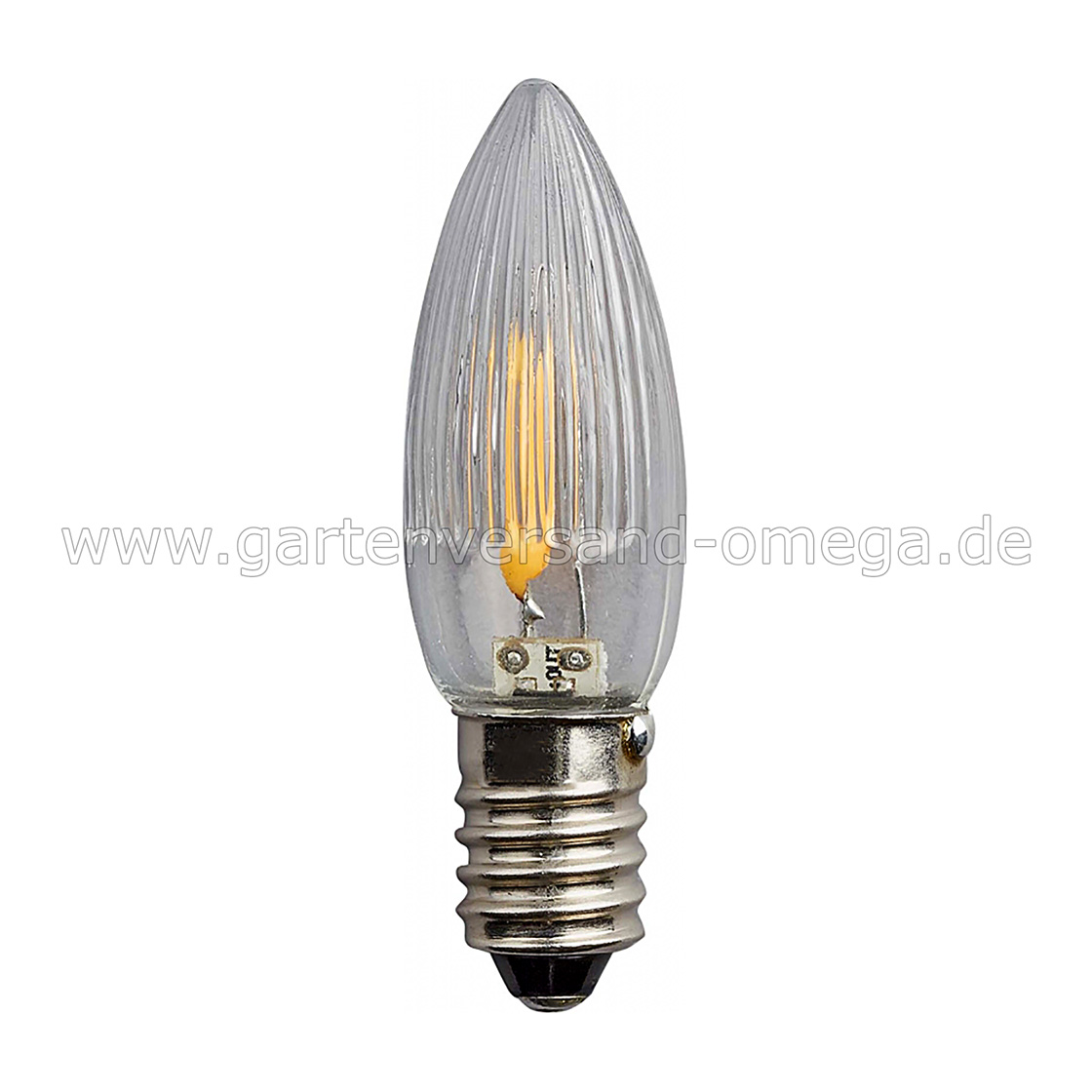 Ersatzbirnchen für LED Filament Riffelkerzen-Lichterkette