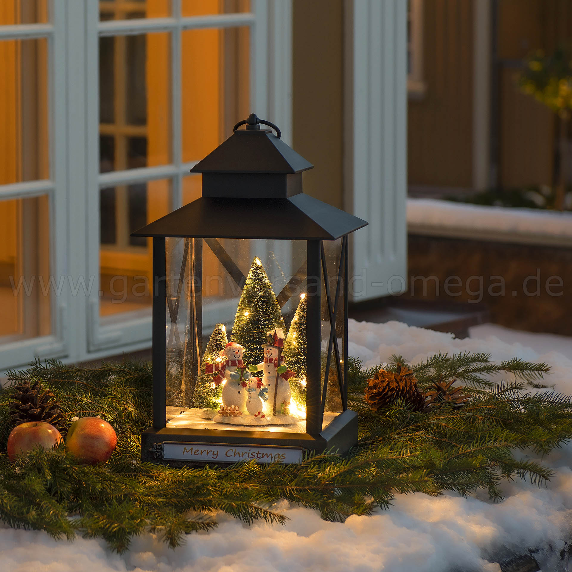 LED-Laterne für Außen Schneemänner - Weihnachtsaußenbeleuchtung