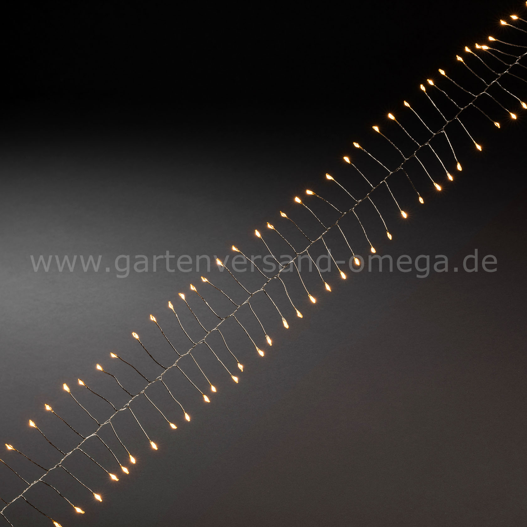 Micro LED-Lichterkette Firecracker Bernsteinfarben - Drahtfarbe Silber