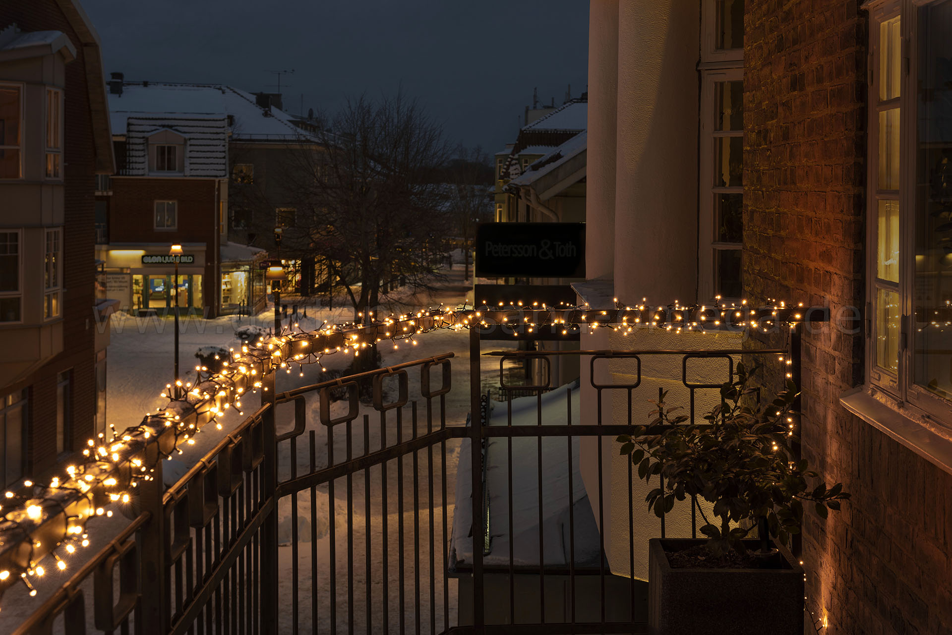 Gestaltungsidee - LED Compactlights-Lichterkette für Außen Warm-Weiß