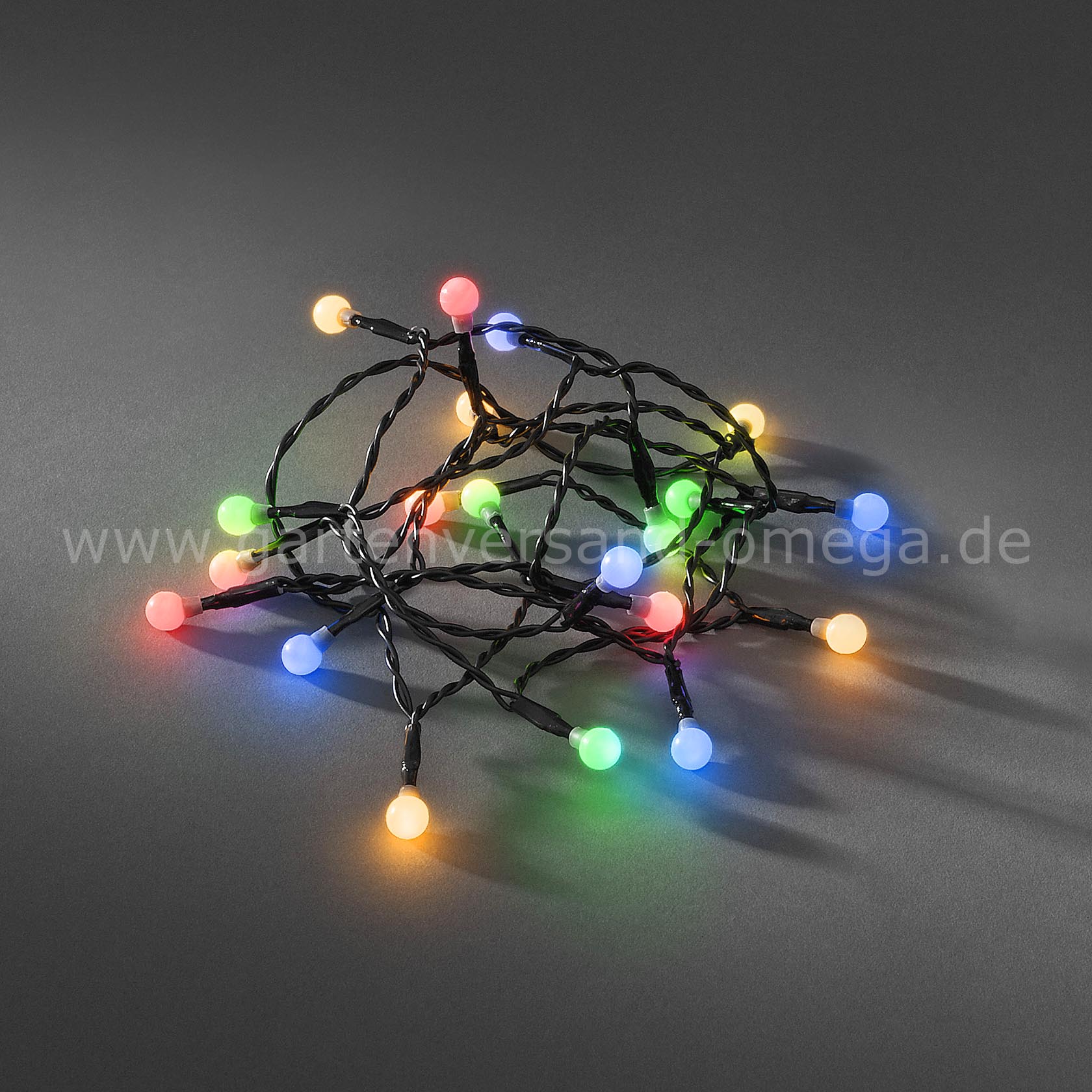 LED Kugellichterkette Bunt