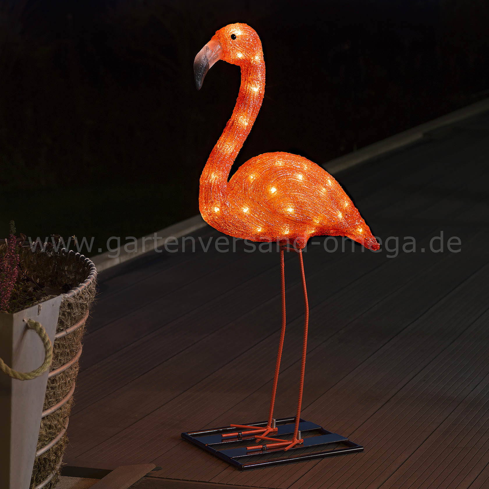 LED Acryl-Flamingo