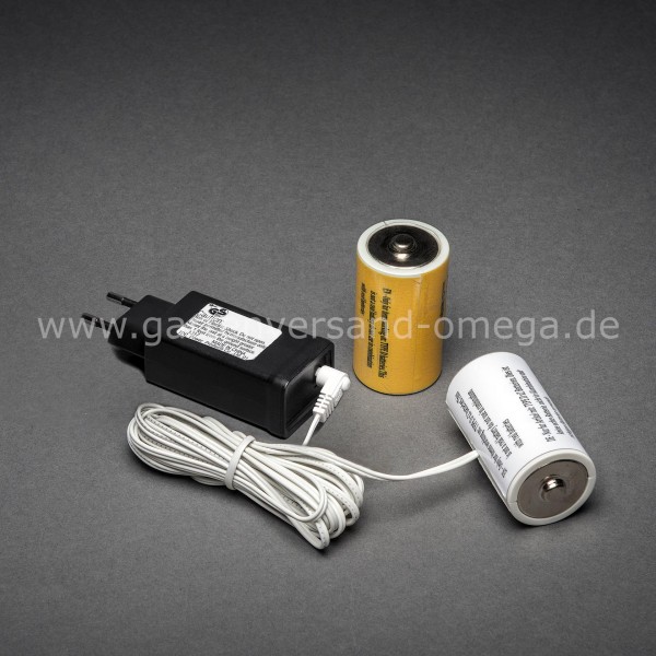 Netzadapter für Batterieartikel Typ D Mono