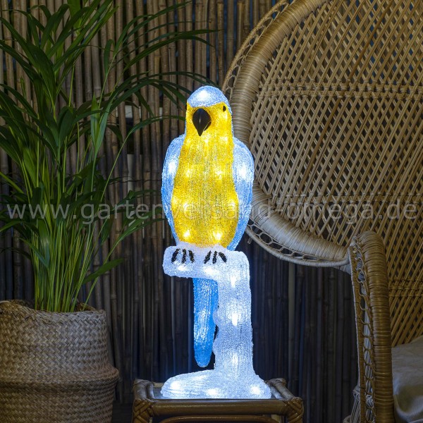 LED AcrylPapagei beleuchtete Gartenfiguren