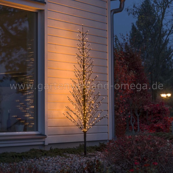 LED-Lichterbaum Schwarz Groß mit Glimmereffekt